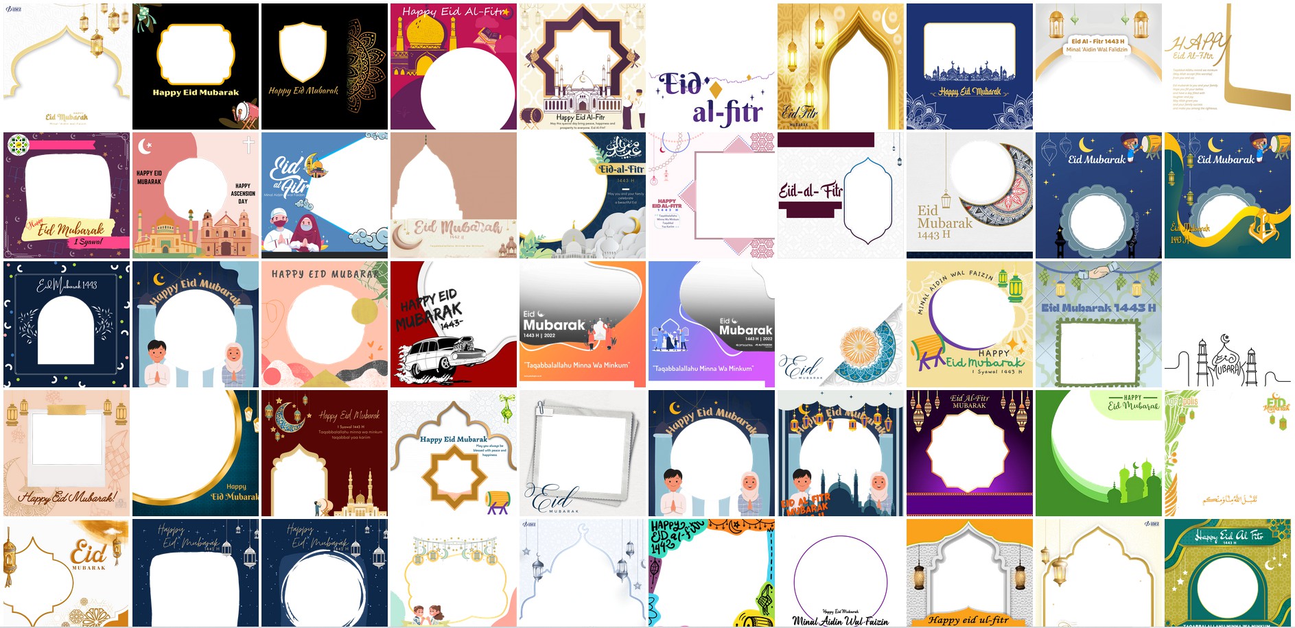 Twibbon Eid Al-Fitr 1443 H in Twibbon Maker Online Easy Ways